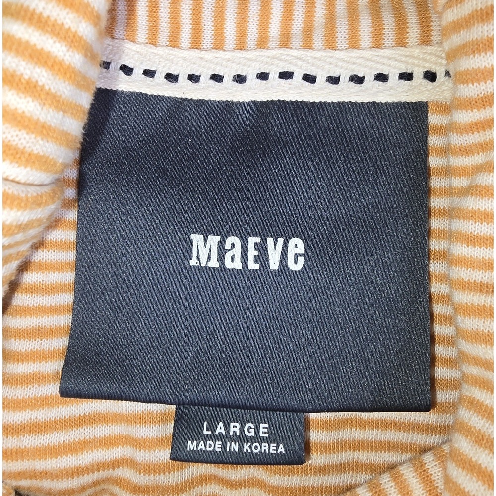 ANTHROPOLOGIE MAEVE Women's Large Tai Cowl Neck Mustard Yellow Sweater -1338 - Picture 4 of 7